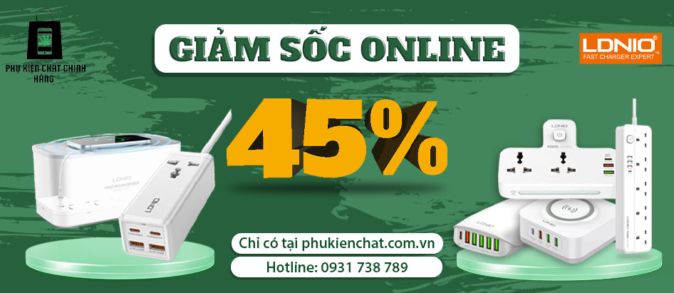Thương hiệu LDNIO giảm giá sốc 45%